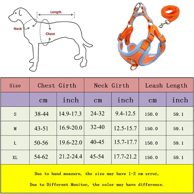 Harnais chien anti traction - Nylon