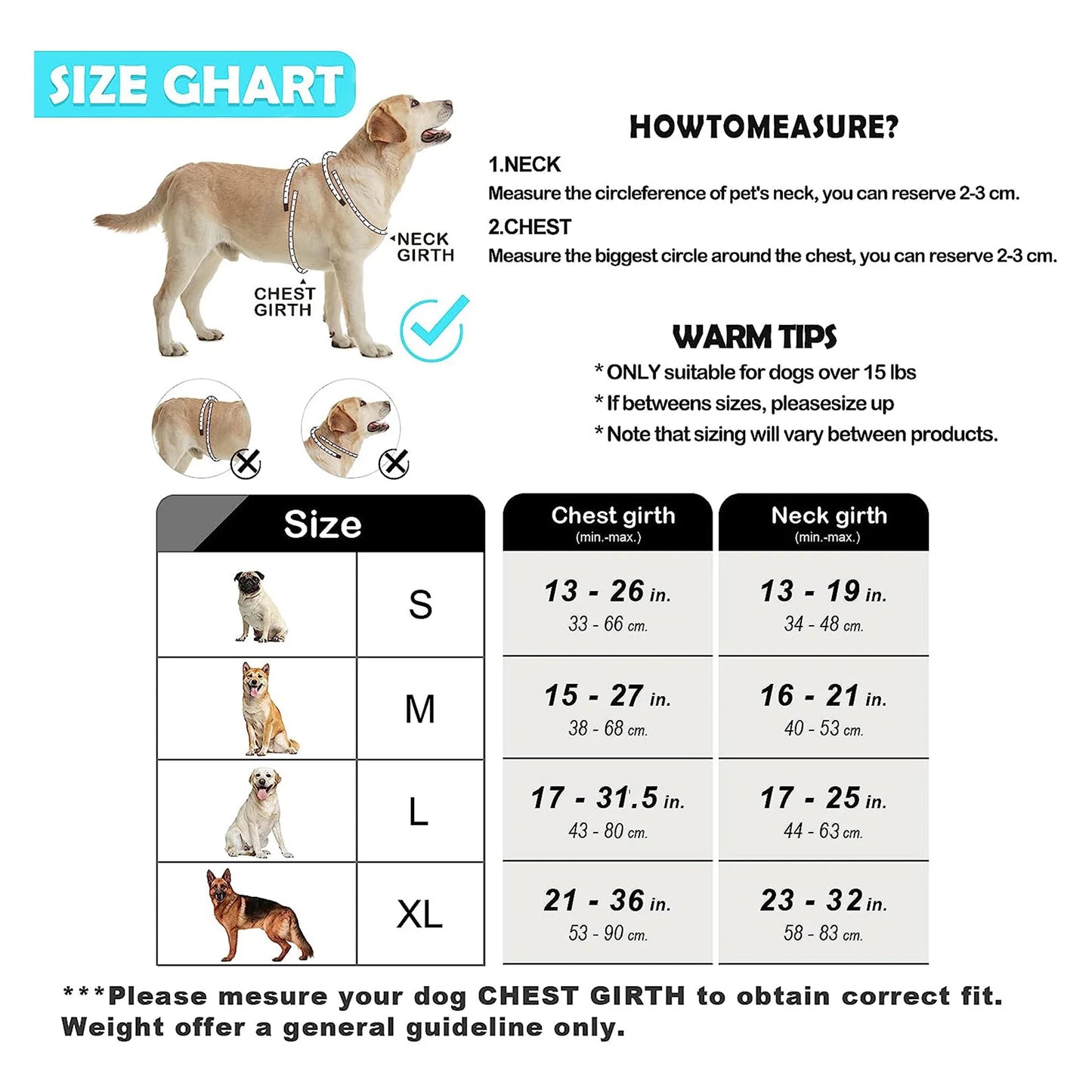 Harnais chien anti traction - Rembourré