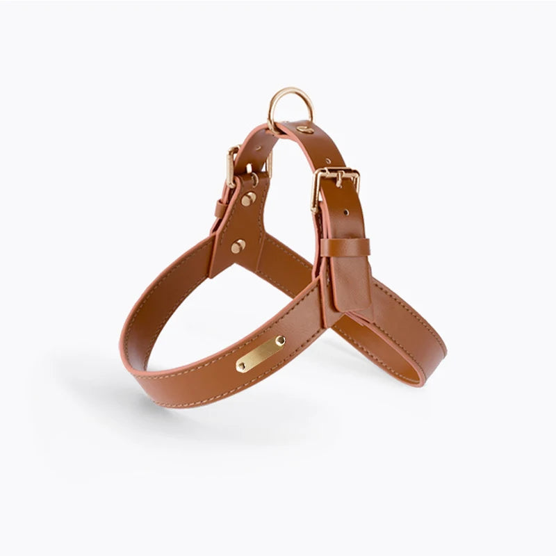 Harnais anti traction chien - Cuir