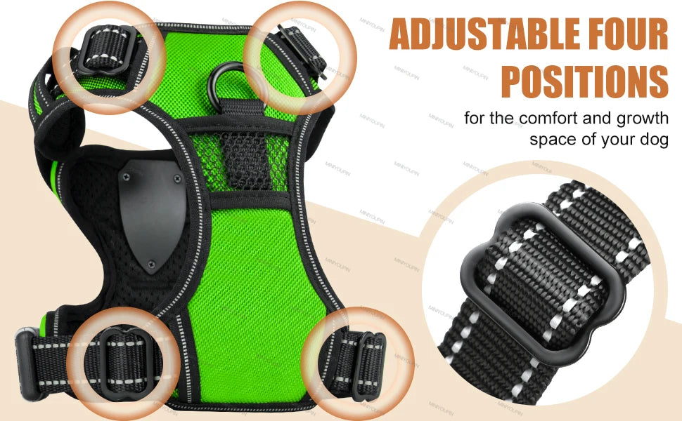 Harnais anti traction chien - Lumineux