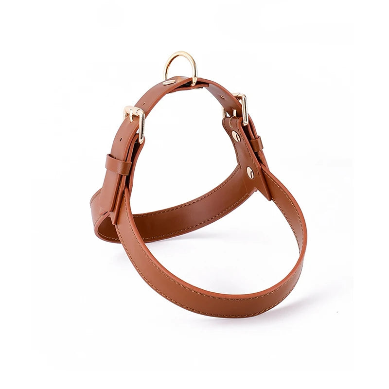 Harnais anti traction chien - Cuir