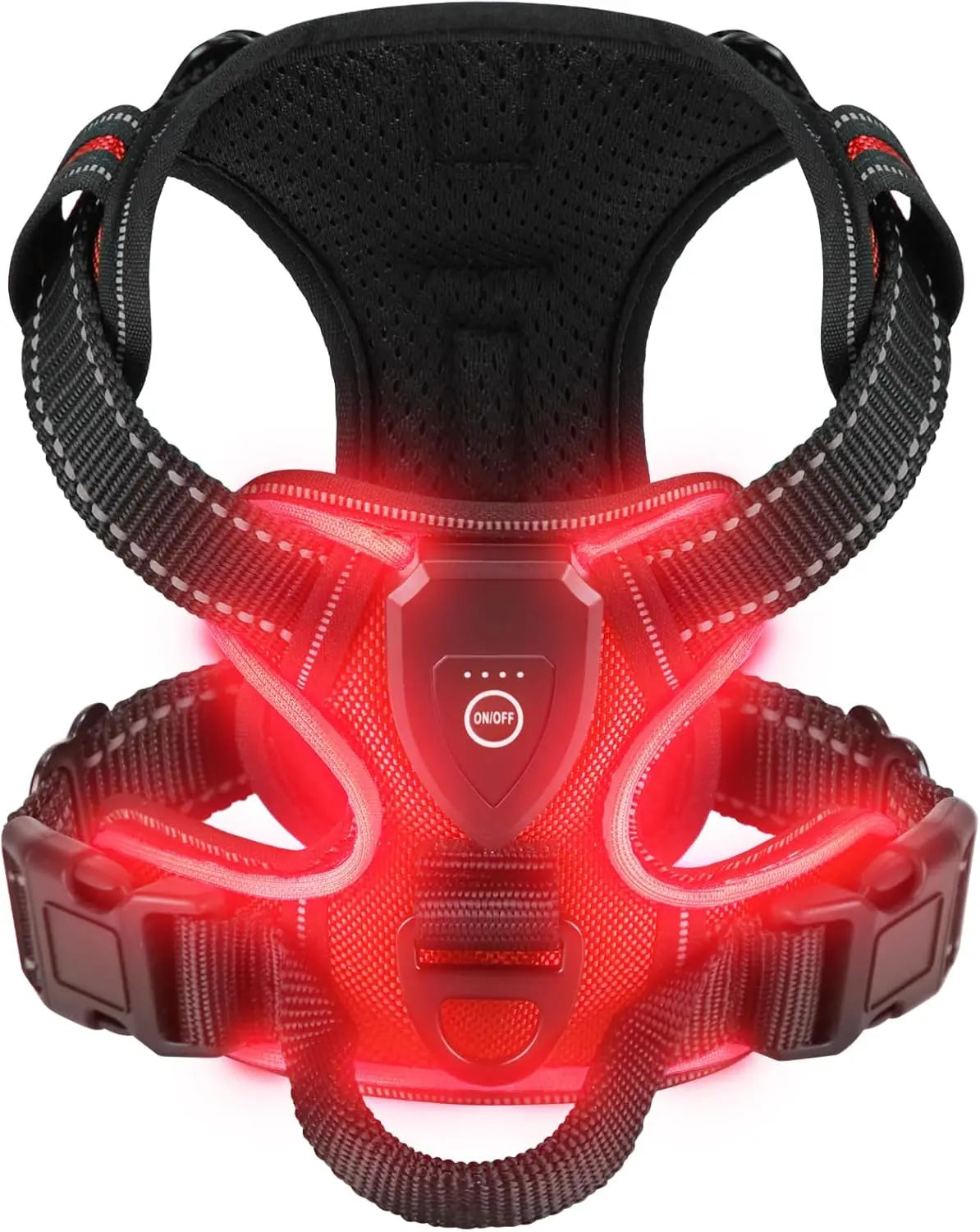 Harnais anti traction chien - Lumineux