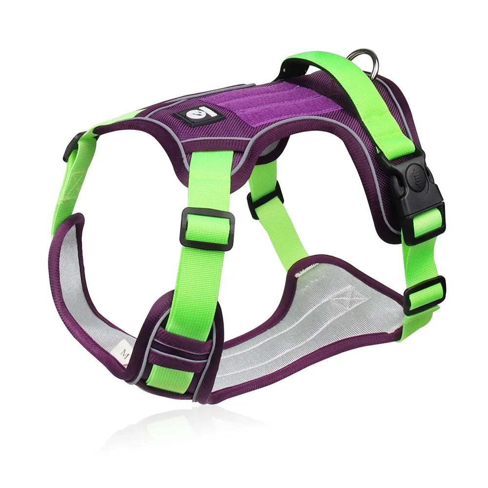Harnais chien anti traction - Reflechissant
