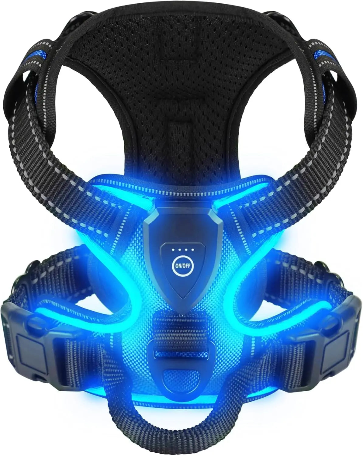 Harnais anti traction chien - Lumineux