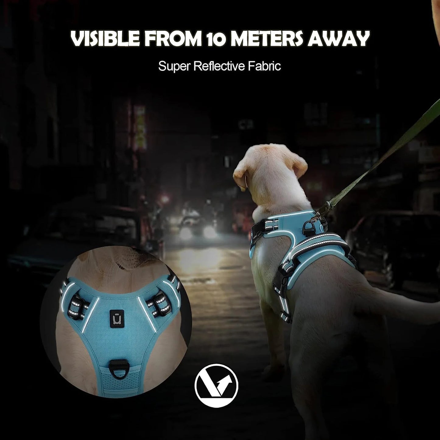 Harnais chien anti traction - Rembourré