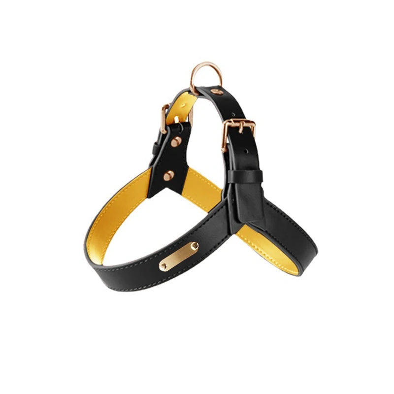 Harnais anti traction chien - Cuir