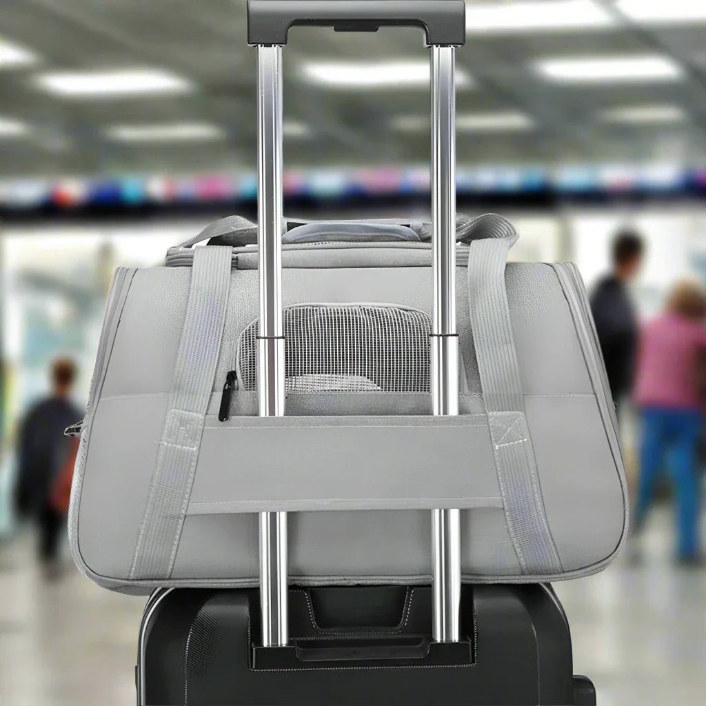 DogCarrierBag™ - Gris - Mon chien voyageur