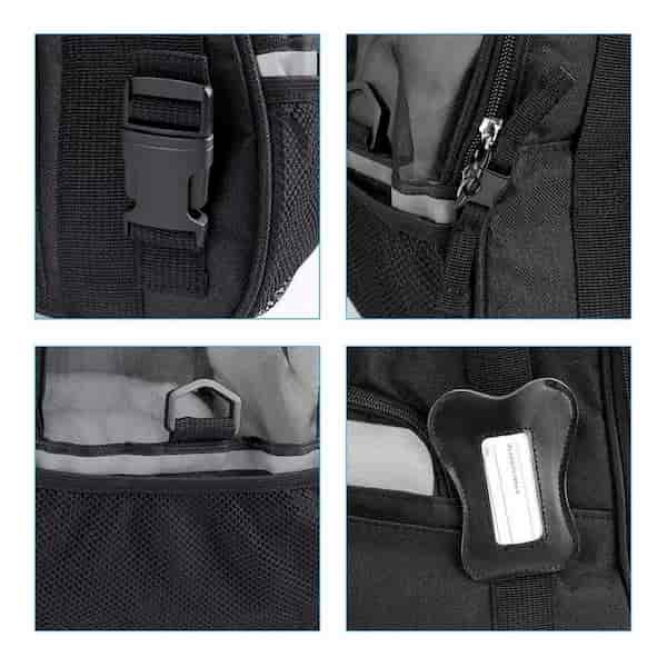 DogCarrierBag™ - Noir - Mon chien voyageur
