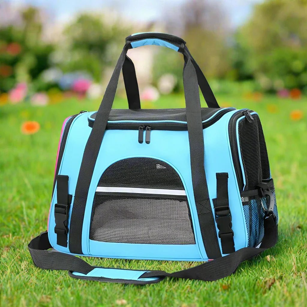 DogCarrierBag™ - Bleu - Mon chien voyageur