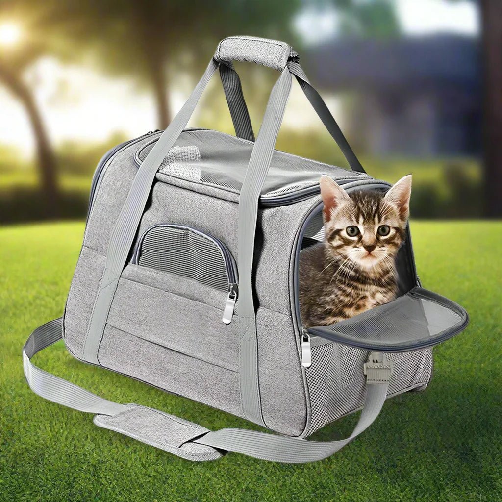 DogCarrierBag™ - Gris - Mon chien voyageur