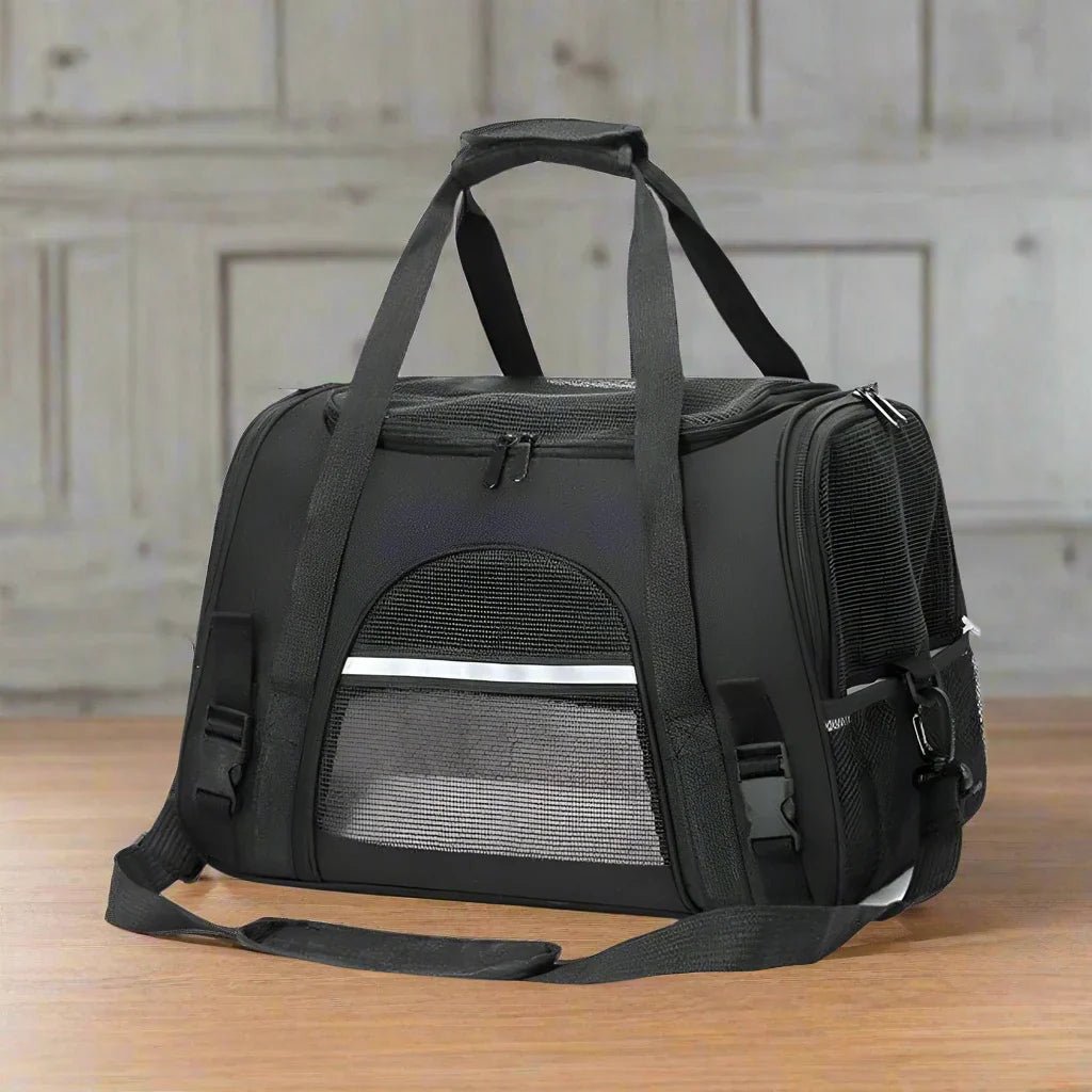 DogCarrierBag™ - Noir - Mon chien voyageur