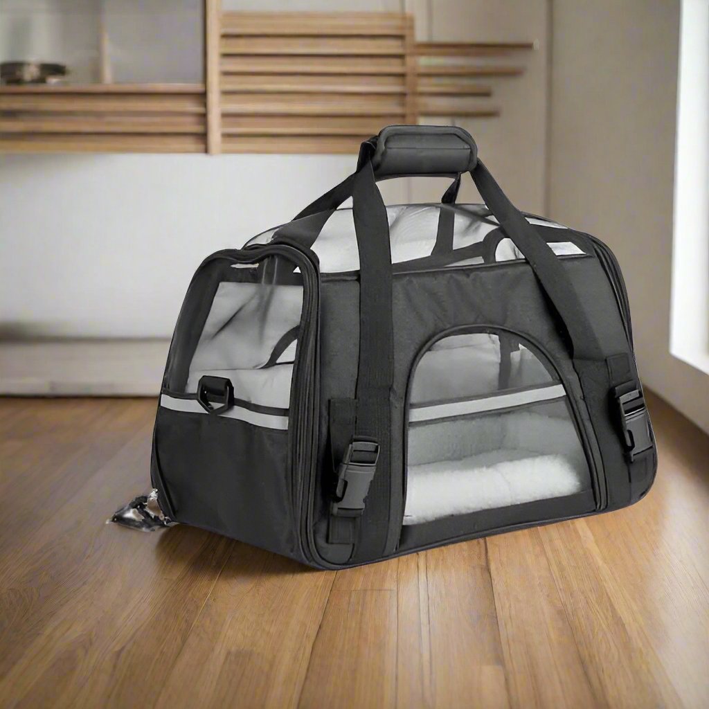 DogCarrierBag™ - Noir - Mon chien voyageur