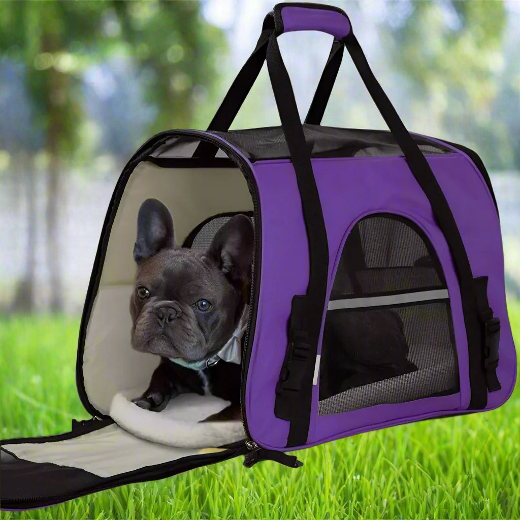 DogCarrierBag™ - Violet - Mon chien voyageur