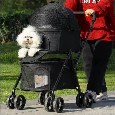 PetStroller™ - Noir - Mon chien voyageur